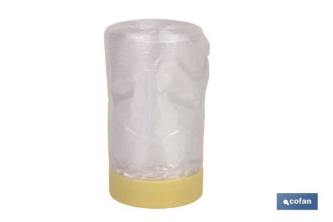 ROLLO CINTA CREPE + PLÃSTICO 80Â° (60cm X 22.5m)
