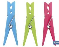 PACK 24 UDS PINZAS PLÃSTICO STANDAR 7cm