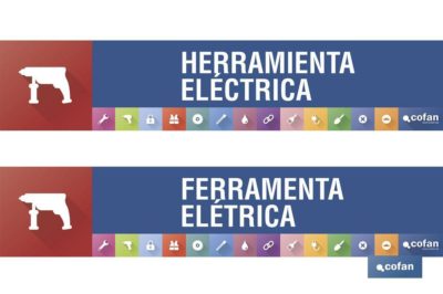 SEÑALETICA IMANTADA PARA EXPOSITOR 975 X 200 MM - ABRASIVO, CORTE Y TALADRO