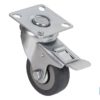 RUEDA GOMA/GRIS PLACA/FRENO Ã˜40X18MM