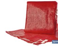 PACK DE 10 SACOS DE POLYMESH 55X83 CM ROJO CON PASADOR