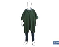 PONCHO DE AGUA VERDE PVC/POLIESTER TALLA ÃšNICA