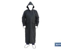 ABRIGO LARGO DE LLUVIA VERDE PU/PVC TALLA S
