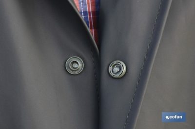 ABRIGO LARGO DE LLUVIA VERDE PU/PVC TALLA XXXL - Imagen 2