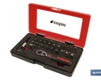 SET MINI CARRACA 1/4 CON PUNTAS (33 PCS.)
