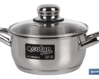 CACEROLA INOX INDUC.2.6L MODELO POLENTA T/ VIDRIO Ã˜200 MM