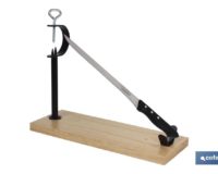 SOPORTE JAMONERO MOD SERRANO+CUCHILLO SAFFRON