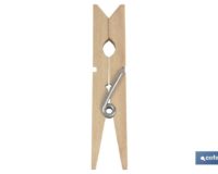 PACK 24 UDS PINZAS MADERA PRIMERA CALIDAD 7cm