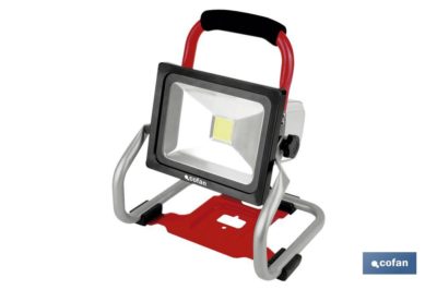 FOCO LED PORTÃTIL A BATERIA LI-ION 18V 20W