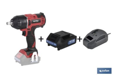PACK PISTOLA IMPACTO 1/2+BATERIA 1.5Ah+CARGADOR