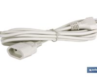 PROLONGADOR BIPOLAR 10A250V ESPIGAÃ˜4 CABLE 3M BLANCO