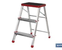 TABURETE ALUMINIO 3 PELDAÑOS Y 0,67 MTS ALTURA