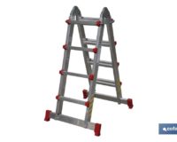 ESCALERA ALUMINIO MULTIPOSICIÃ“N 4 x 4 PELDAÃ‘OS Y 3,83 M
