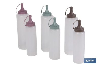BOTELLA ACEITERA MODELO ALBAHACA 250ML COLOR PIEDRA 5X20cm