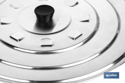 TAPA C/DESVAPO  ALUMINIO 24 cm venta unitaria - Imagen 2