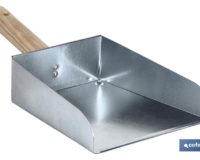 RECOGEDOR METALICO MANGO MADERA MODELO RIVER