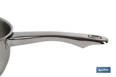 CAZO  MANGO INOX INDU.1.8L MODELO POLENTA  Ã˜180 MM - Imagen 2
